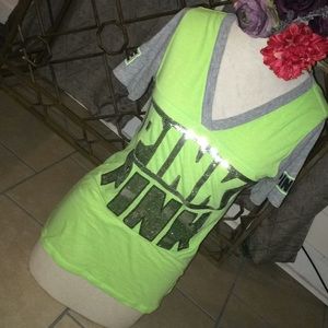 Vs pink sequin top